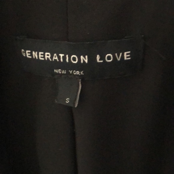 Generation, love, black blazer with vegan leather piping🖤 - Picture 10 of 11